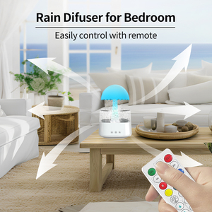 Difusor de Aceite Esencial 3 en 1, Humidificador con Fuente de Agua, Aromaterapia, Luz Nocturna de Nube Lluviosa de 450 ml <span class=keywords><strong>para</strong></span> <span class=keywords><strong>Dormir</strong></span> <span class=keywords><strong>y</strong></span> <span class=keywords><strong>Relajarse</strong></span> - Product Image 6
