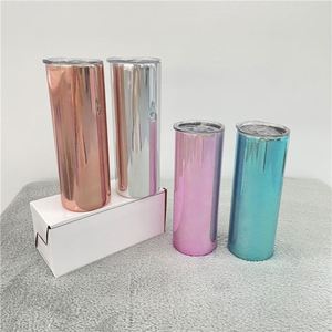 Vaso Recto de 20oz para Sublimación, con Efecto Espejo Mágico, Metalizado, Holográfico y Brillante, Disponible en Almacén de EE. UU. - Product Image 3