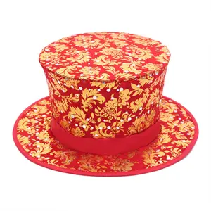 Ponta dobrável para fantasia, chapéu mágico fácil de adereço para palco, festa colorida, truques mágicos