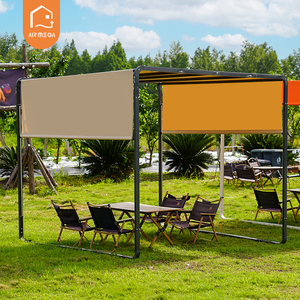Pergola simple en aluminium pour auvent <span class=keywords><strong>de</strong></span> jardin en tissu Sunbrella, auvent extérieur pour jardin, cour, toit, <span class=keywords><strong>terrasse</strong></span>, <span class=keywords><strong>toile</strong></span> manuelle - Product Image 3