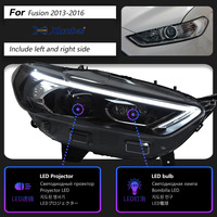 Conjunto de Faros Delanteros Bi Xenón de Doble Haz para Ford Mondeo 2013-2016, LED DRL, Señal de Giro Secuencial, Plug and Play, Autopartes