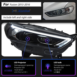 Ensemble de phares à double faisceau <span class=keywords><strong>bi</strong></span>-xénon pour Ford Mondeo 2013-2016, avec feux de jour LED et clignotants séquentiels, Plug and Play, pièces automobiles - Product Image 2