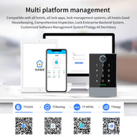 Sistema de Control de Acceso para Puerta con Seguridad WiFi, Impermeable IP67, Huella Dactilar, Tarjeta RFID, Pantalla Táctil, Bluetooth, Contraseña, TTLock