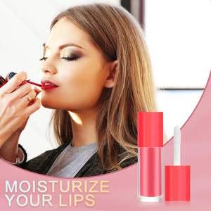 Hot Sell 5ml Round pink <b>clear</b> Frosted Empty <b>Lip</b> <b>Gloss</b> Tube Cosmetic Packaging with Wand in Stock - Product Image 4