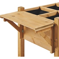 Jardinière en bois sur mesure pour plantes succulentes d'extérieur, support de rangement autoportant pour pots de fleurs, respirant, résistant à la corrosion, effet vieilli
