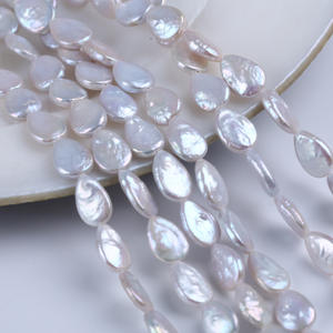 Perles d'eau douce naturelles en forme de riz blanc de 9-10 mm en gros pour accessoires de bijoux DIY Zhuji Pearl - Product Image 5