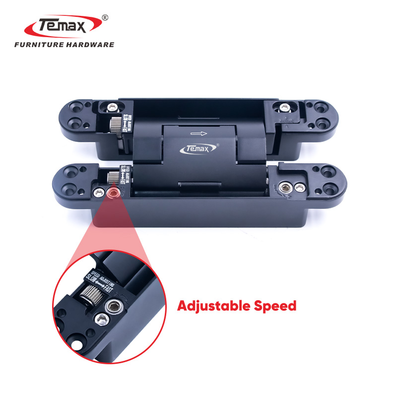 Temax Adjustable Concealed Door Hinge, 180° Opening, Durable Matte
