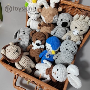ToysKing ตุ๊กตาถักโครเชต์แฮนด์เมด 100% รูปสัตว์ป่าขนาดเล็ก พร้อมใยฝ้าย PP สำหรับขายส่งและรับผลิตแบรนด์ส่วนตัว - Product Image 6