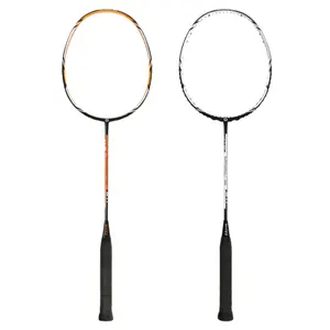 Raquetas de bádminton, juego ultraligero de fibra de carbono, equipo deportivo de entrenamiento profesional, pádel ofensivo 4U, 1 ud.