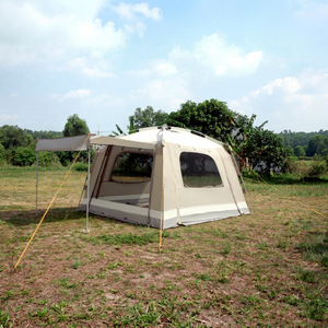 Family Camping <b>Tent</b> Outdoor Extended Type <b>Large</b> Space One Bedroom One Living Room Double Layer Oxford Cloth Three Season <b>Tent</b> - Product Image 1