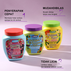 UUKKG 1KG Maschera per <span class=keywords><strong>Capelli</strong></span> Idratante al Melone, Fragola, Fico e Banana <span class=keywords><strong>con</strong></span> <span class=keywords><strong>Cheratina</strong></span> e Collagene per <span class=keywords><strong>Capelli</strong></span> Secchi e Danneggiati - Product Image 4