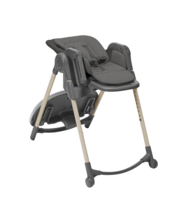 Silla Alta Multifuncional 6 en 1 de Acero Inoxidable Moderna para Bebés Minla, con Ruedas, Bandeja Lavable y Apta para Lavavajillas - Product Image 6