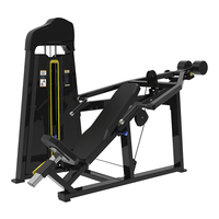 Appareil de musculation commercial à charges guidées pour abdominaux, extensions dorsales, entraînement de la force dorsale et presse pectorale assise