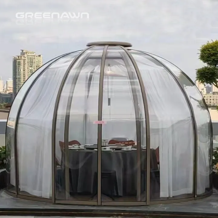 Fabriek Geo Aluminium Familie Sunrooms Huis Camping Event Resort Hotel Glass Dome Home Tent Te Koop