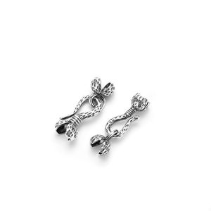 Qunlvsheng S925 Silver S-Shaped Jewelry Buckle 20.5-22mm For 2.5-4.5mm Beads DIY Bracelet <b>Necklace</b> Connector - Product Image 3