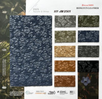 Motif Jacquard écologique personnalisé en cuir synthétique microfibre imperméable à l'eau résistant à l'abrasion motifs floraux pour chaussures sacs