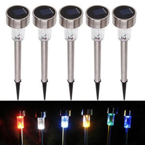 Luces Solares de Jardín de Acero Inoxidable, LED para Exteriores, Resistentes al Agua, Decorativas para Césped, Montadas en el Suelo, Hechas en Zhejiang - Product Image 5