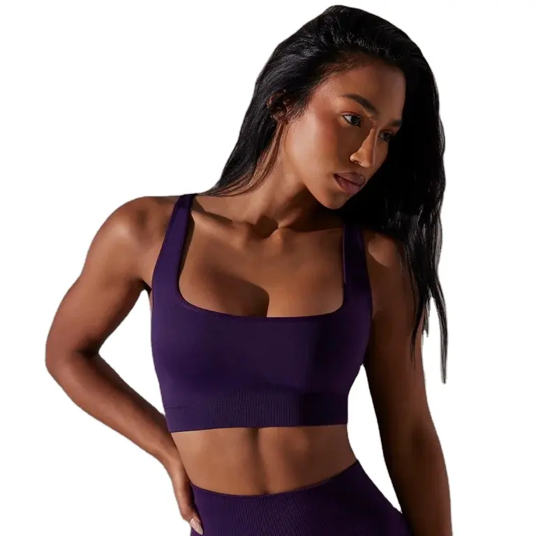 Sexy Seamless Bra Shorts Fitness Suit Women Halter Vest Running Yoga Clothes For Europe And The United States