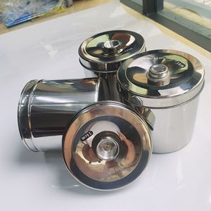 Tarro de gasa de acero inoxidable de 120 mm, contenedor de esterilización médica para bolas de algodón y ungüentos - Product Image 1
