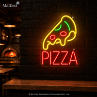 Enseigne néon LED Pizza, décoration murale pour pizzeria, restaurant, boutique, bar, cuisine, lampe alimentaire lumineuse