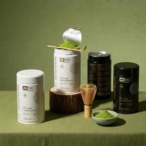 Boîte en fer blanc mat de qualité alimentaire avec couvercle à vis, 80g-250g, hermétique, pour le stockage du thé, du café, du matcha en poudre, avec logo OEM, vente en gros - Product Image 4