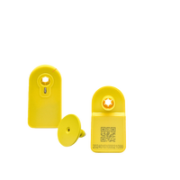 Étiquettes électroniques longue portée 2KM avec technologie LoRaWAN pour le suivi de la température des bovins et des ovins, étiquette auriculaire pour animaux AU915