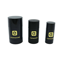 Flacon de déodorant à bille vide blanc noir pour cosmétiques 15 ml 30 ml 50 ml 75 ml, baume, déodorant corporel, stick, récipient R888