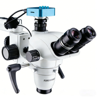 Microscope opératoire dentaire professionnel FOREVERMED avec caméra 4K, grossissement 5 étapes, éclairage LED pour endodontie et chirurgie