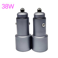 Pengisi Daya Mobil USB Tipe-C Ganda Berkualitas Tinggi 5V/3A 2 Port PD 3.0 QC3.0 Pengisian Cepat 18W 20W Total 38W