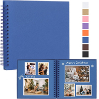 Pages personnalisées en gros bleu noir rose blanc marron couverture livres de mémoire bricolage artisanat Albums Photo spirale Scrapbook Album papier