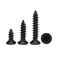 Vis autotaraudeuses en acier noir antirouille de qualité 4.8, tête fraisée Phillips, GB846 M3.5 M3.9 M4.2 M4.8 M5.5 M6.3