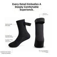 Nouvelles chaussettes de plongée thermiques sans couture de 5 mm, super extensibles, pour la natation hivernale, antidérapantes, résistantes à l'abrasion, protège-chevilles, grandes tailles
