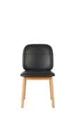 Chaise de restaurant moderne en bois de hêtre massif, chaises de salle à manger nordiques rembourrées, mobilier commercial pour café, hôtel, restaurant