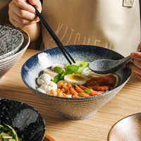 Harmony's Hot Selling Soupe japonaise Bol de nouilles Ramen Porcelaine en céramique micro-ondable Durable et pour les fêtes
