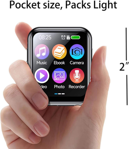 Lecteur MP4 portable au design caméra, mini lecteur MP3 à écran tactile intégral, lecteur de musique HiFi sans perte de haute qualité 64 Go - Product Image 3