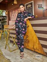 Nouvelle collection de vêtements de nuit en lin à impression numérique pour femmes