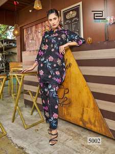 ชุดเดรสลำลองสำหรับผู้หญิงชุดคอลเล็คชั่นผ้าลินินพิมพ์ลายดิจิตอล - Product Image 4