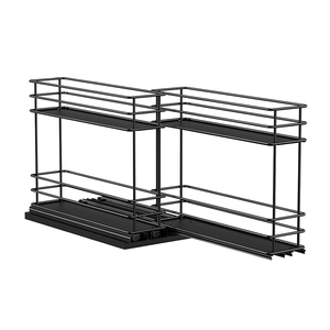 Support magnétique d'angle pour pots à épices de cuisine, ensemble de pots à épices, support unique à 2 niveaux pour réfrigérateur, organisateur de cuisine - Product Image 6