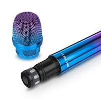 Sistema de Karaoke Inalámbrico BAIFEILI TA98B con Micrófono UHF Profesional Recargable de Doble Canal, Pantalla LED y Función de Grabación