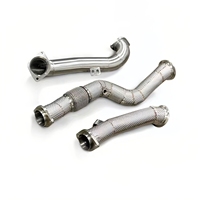 MPER pour BMW M3 M4 G80 G82 Downpipe en acier inoxydable avec bouclier thermique et tuyau avant – Amélioration des performances sonores agressives