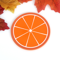 Custom 2d Zacht Pvc Fruit Ontwerp Cup Mat Rubber Aangepaste Onderzetters Rubber Onderzetters