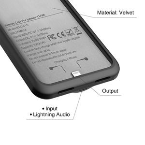 Funda protectora de carga de 6,1 pulgadas, funda de batería <span class=keywords><strong>externa</strong></span> <span class=keywords><strong>para</strong></span> <span class=keywords><strong>iPhone</strong></span> 11/<span class=keywords><strong>XR</strong></span> - Product Image 3