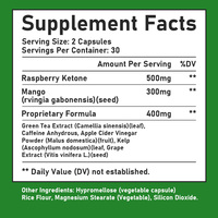 Capsules amincissantes à étiquette privée OEM pour la santé digestive, aide à brûler la graisse du ventre, capsules à base de thé vert et de vinaigre de cidre de pomme