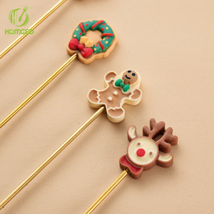 Ensemble de vaisselle de Noël moderne, motif de Noël créatif, cuillères et fourchettes en acier inoxydable plaqué argent avec effet miroir - Product Image 5