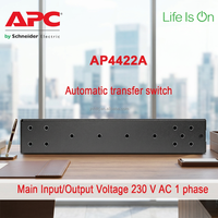 AP4422A NetShelter 1U Rack ATS PDU 16A 230V Dual Input Power Switch Memberikan Daya Stabil untuk Peralatan IT Ruang Data