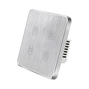 Google Home 4 gang saklar wifi standar EU N + L line 2 arah saklar tirai fungsi waktu saklar tirai pintar tuya - Product Image 6