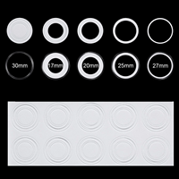 25mm 27mm 30mm 40mm Coin Capsules Blanc EVA Pads Coin Holder Case avec Plastique Storage Plastic Storage Organizer Box