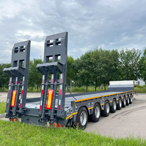 3 4 5 סרס חובה כבדה 40 60 80 100 120 טון הידראולי טיפה טיפה טיפה gooseneck מיטה נמוכה לועדר חצי טריילר מחיר - Product Image 6