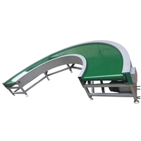 Convoyeur à bande plastique modulaire, machine courbée à 45/90/180 degrés pour ligne d'emballage