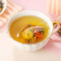 Teh Herbal Kesehatan WANFU Campuran Bunga Krisan dan Dandelion Mentah Kelas Atas 150g 5g*30 Sachet, Mendukung Detoksifikasi Hati dengan Biji Cassia